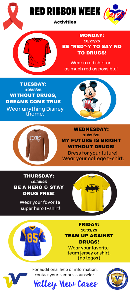 red ribbon week activities secondary