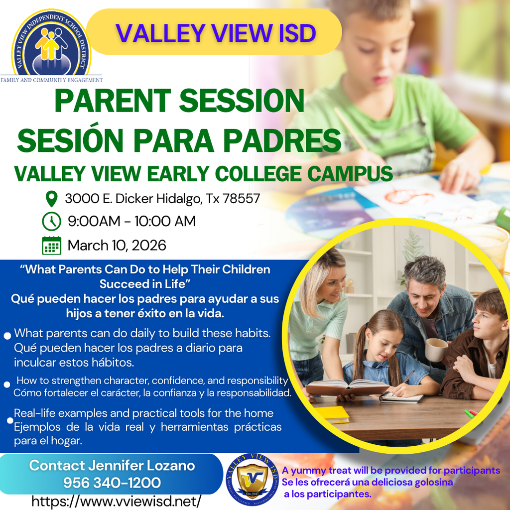 Parent Session Flyer
