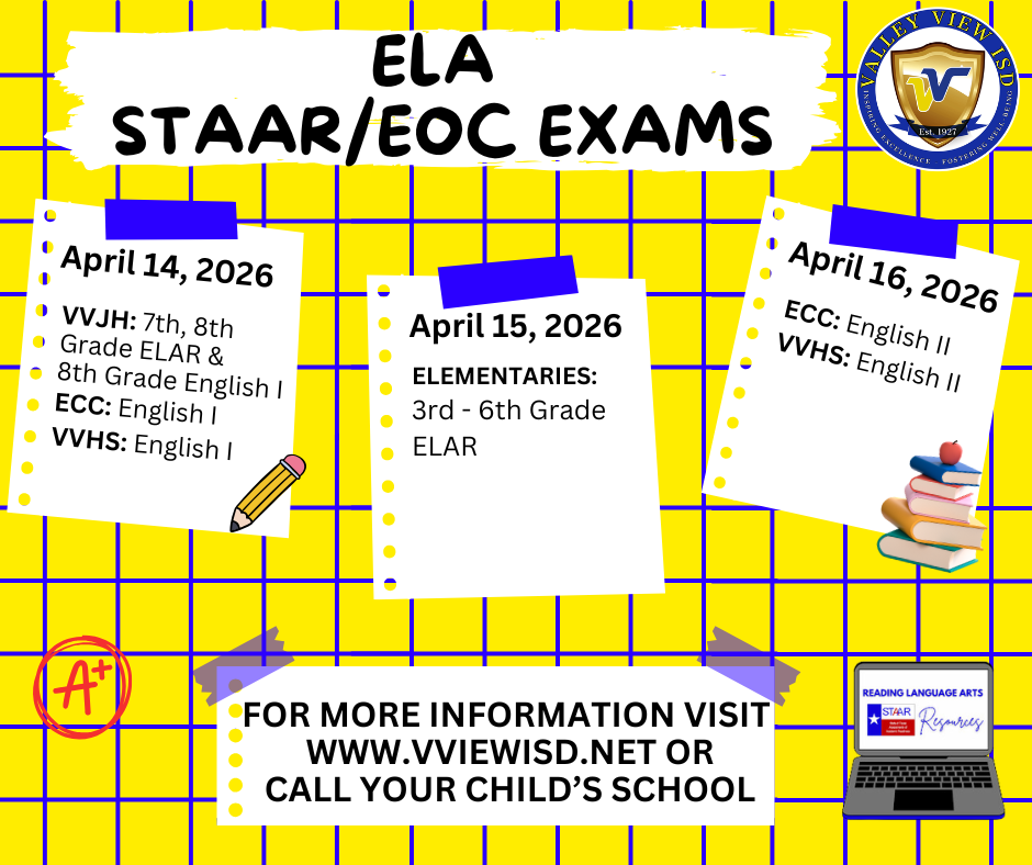 ELA STAAR/EOC Exams 2026