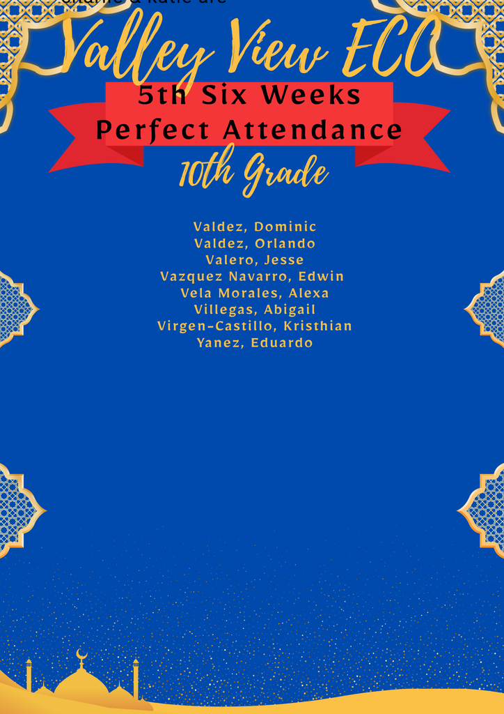 Awards Assembly Perfect Attendance