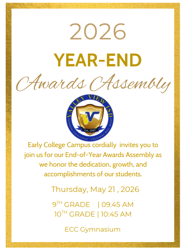 Awards Assembly Invitation
