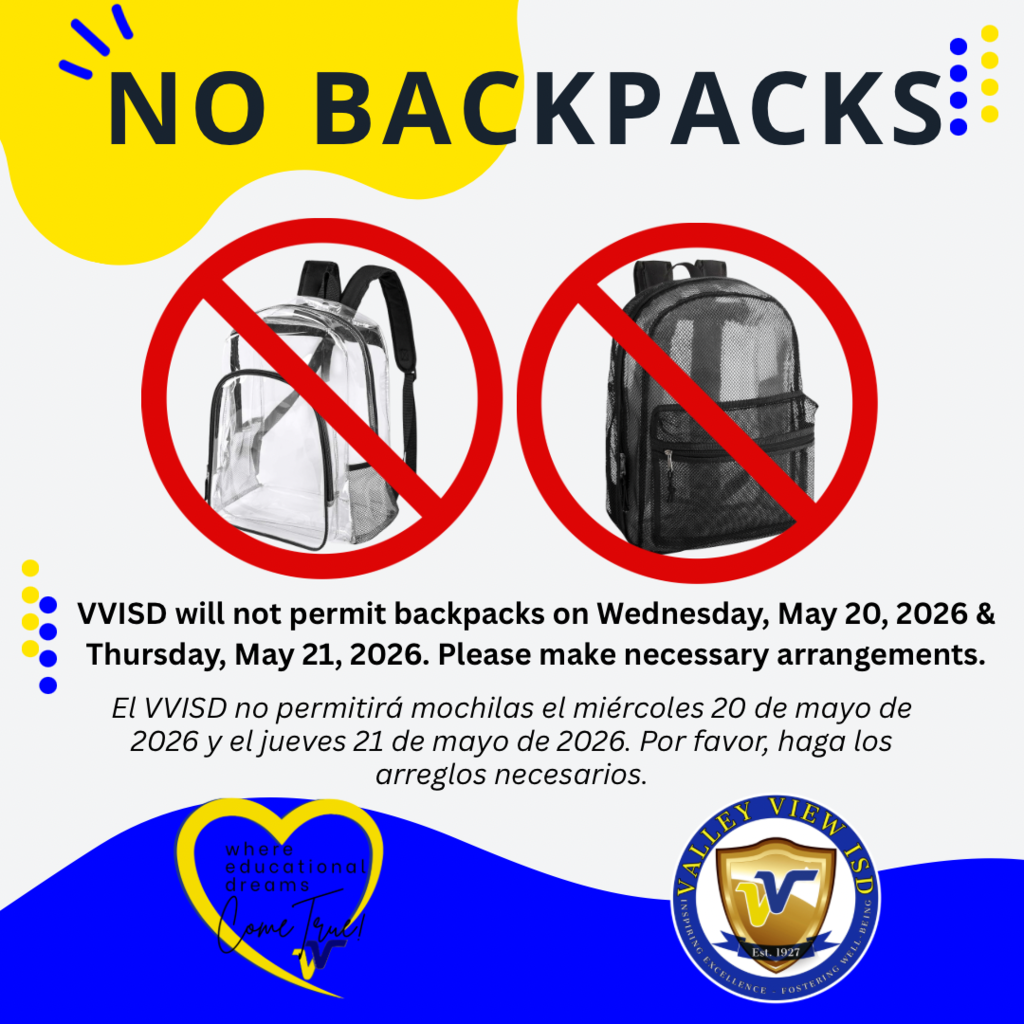 no backpacks