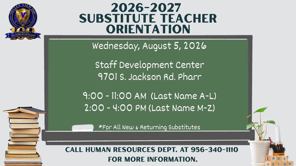 2026-2027 Substitute Orientation