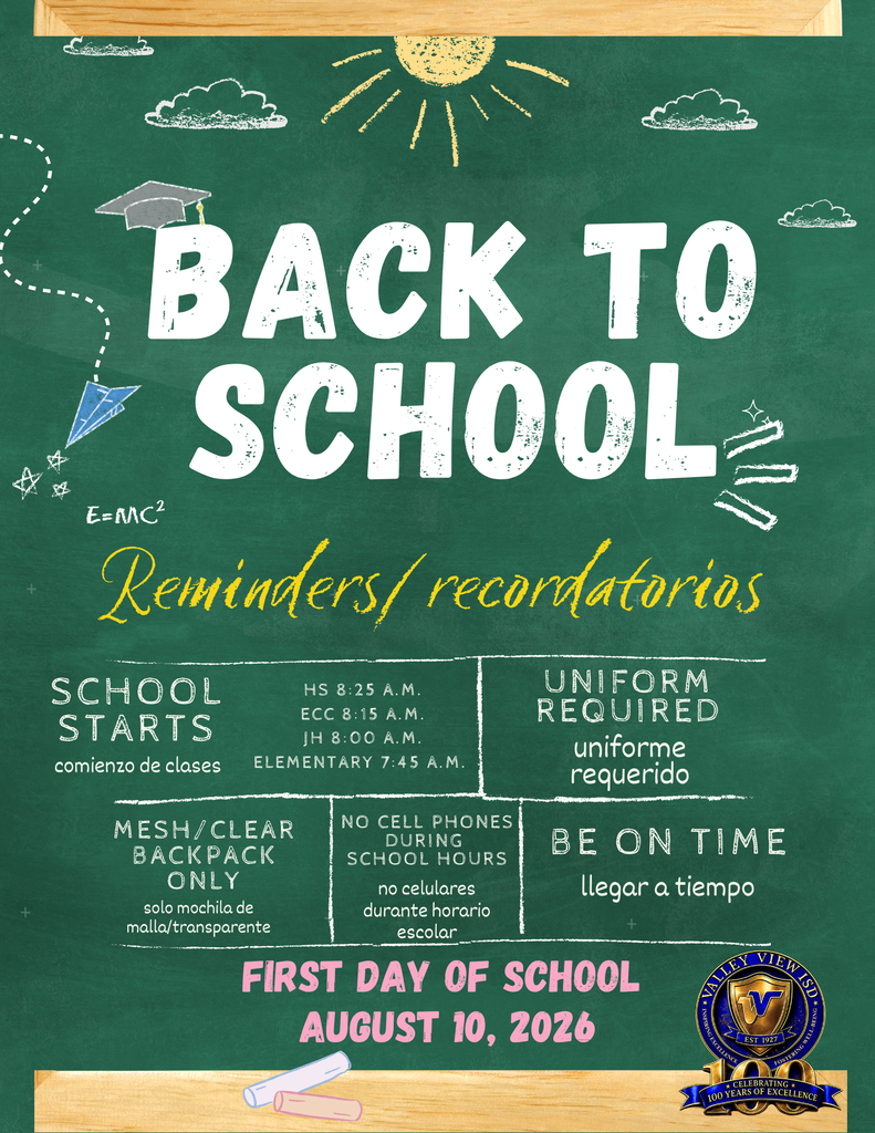 Back to School Reminders 2026
