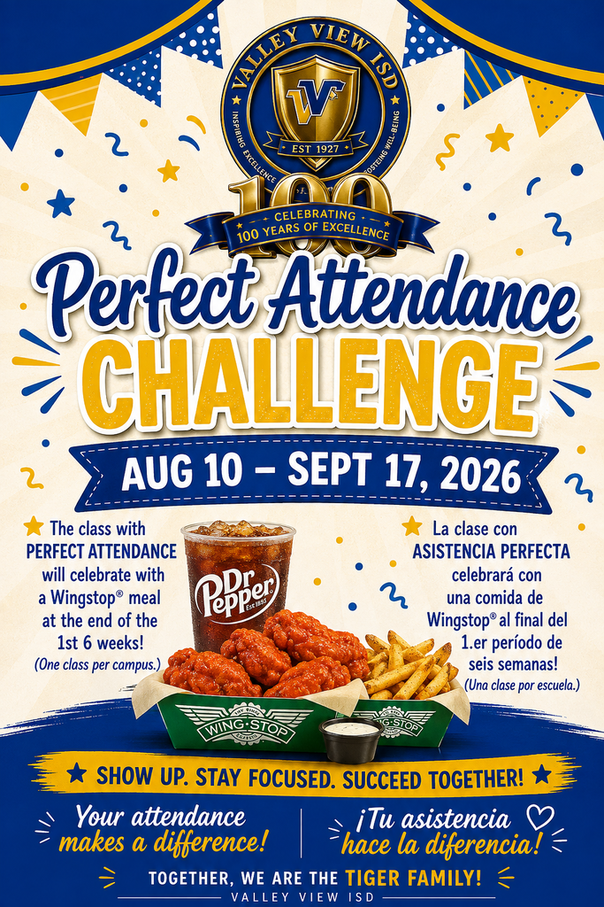 Perfect Attendance 1st 6 weeks