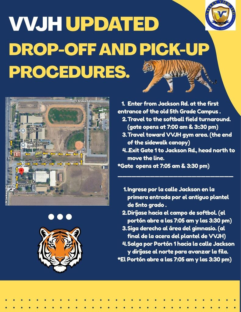 VJH Updated Drop off and Pick up Procedures