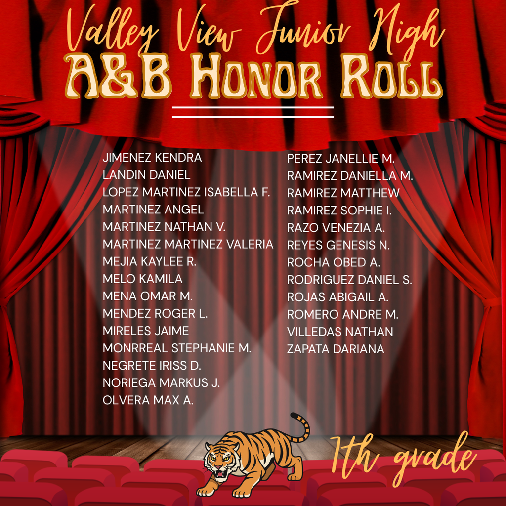 AB Honor Roll 7th Grade