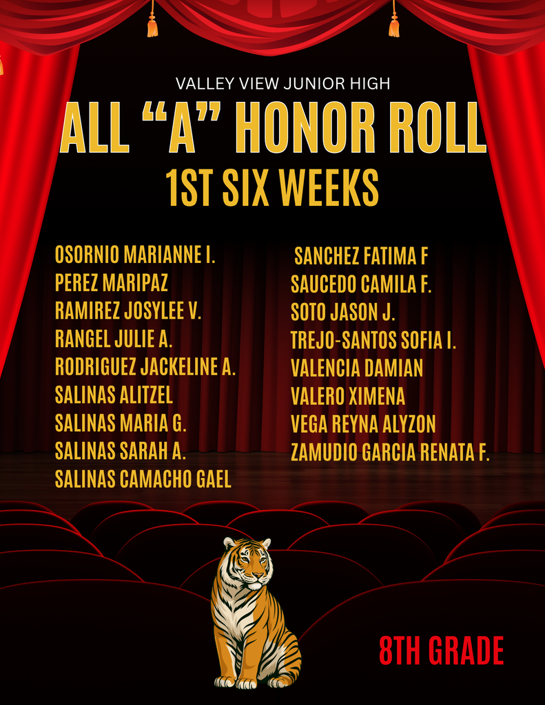 A Honor Roll 8th Gr