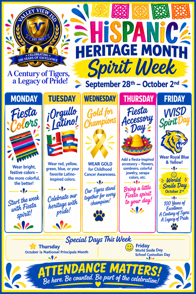 Hispanic Heritage Month Spirit Week