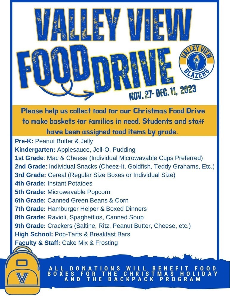 CHRISTMAS FOOD DRIVE!