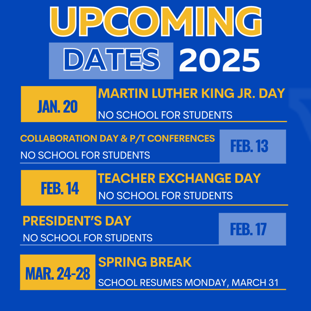 Upcoming Dates 2025