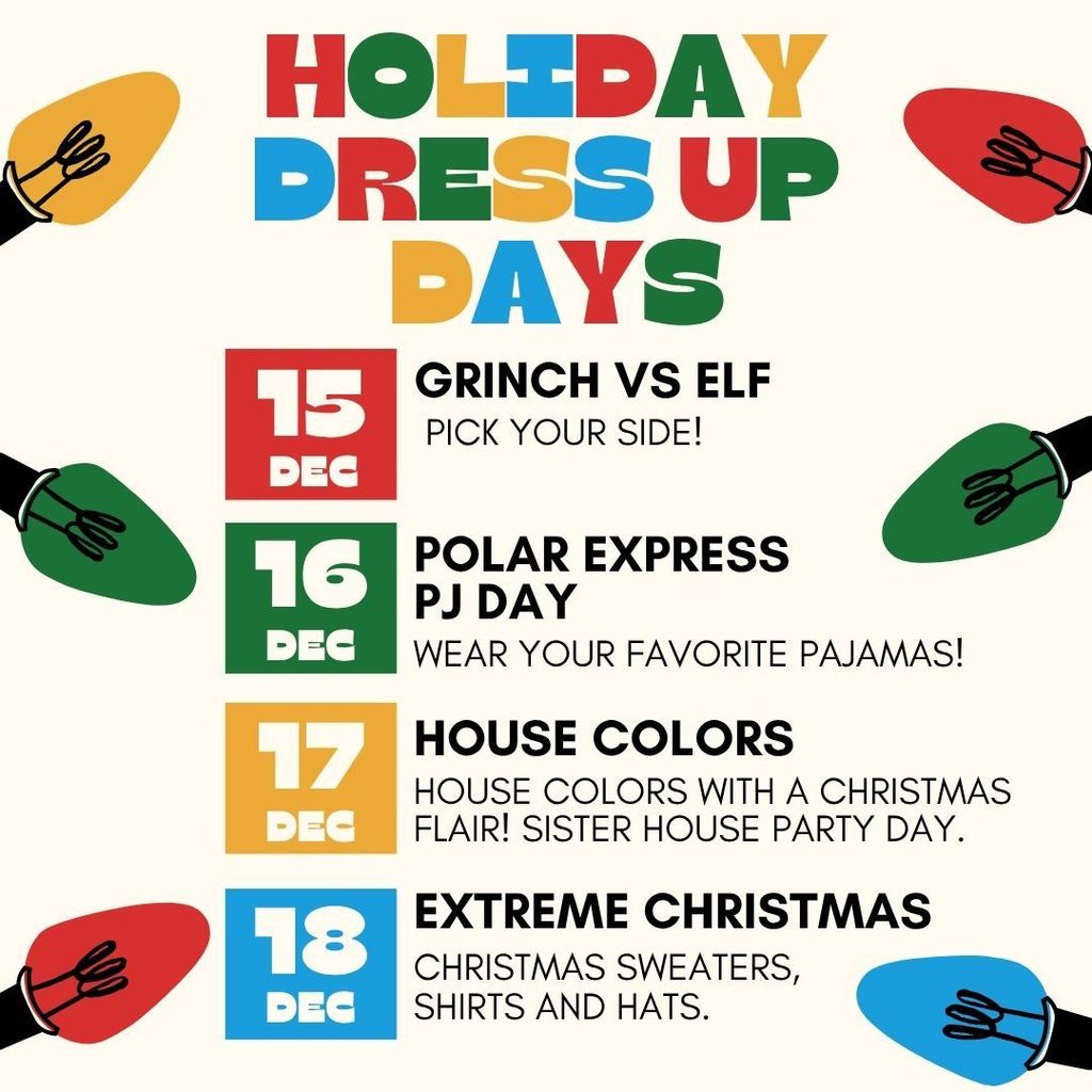 Holiday Dress up Days