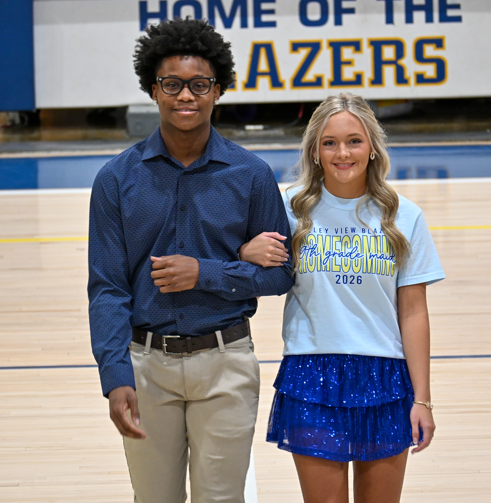 HC court members and their escorts at pep rally