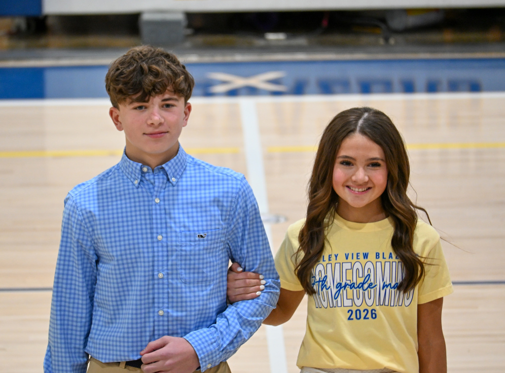 HC court members and their escorts at pep rally