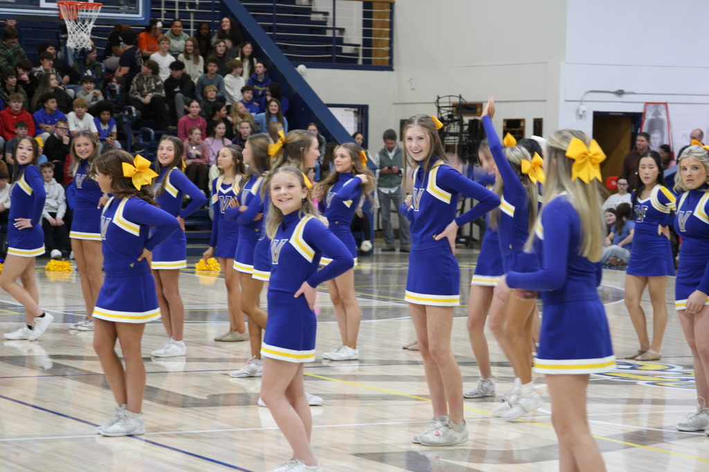 cheer team about to perform