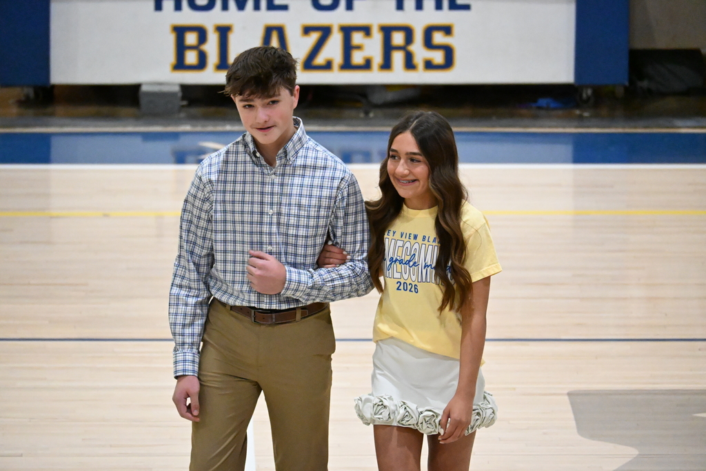 HC court members and their escorts at pep rally