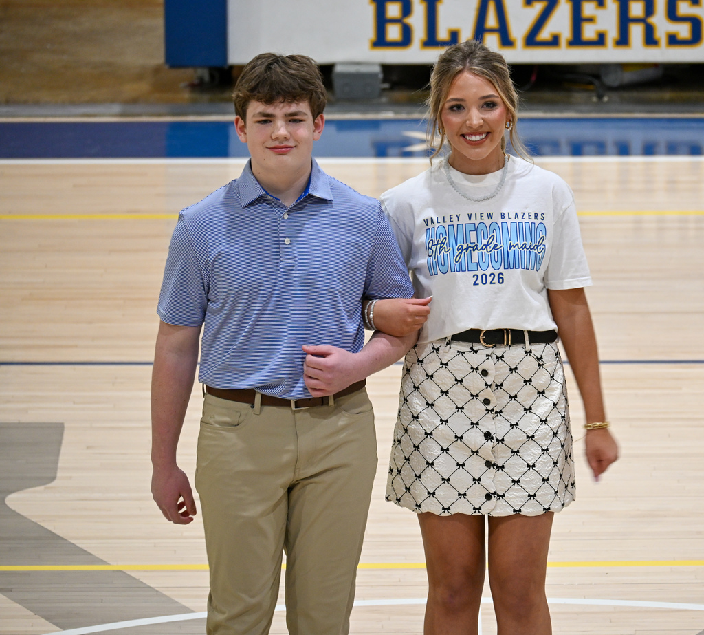 HC court members and their escorts at pep rally
