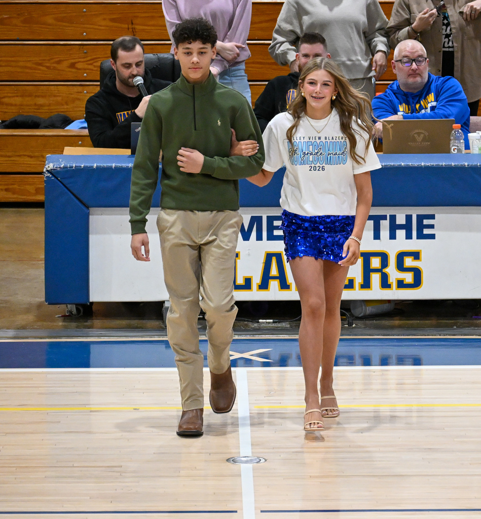HC court members and their escorts at pep rally