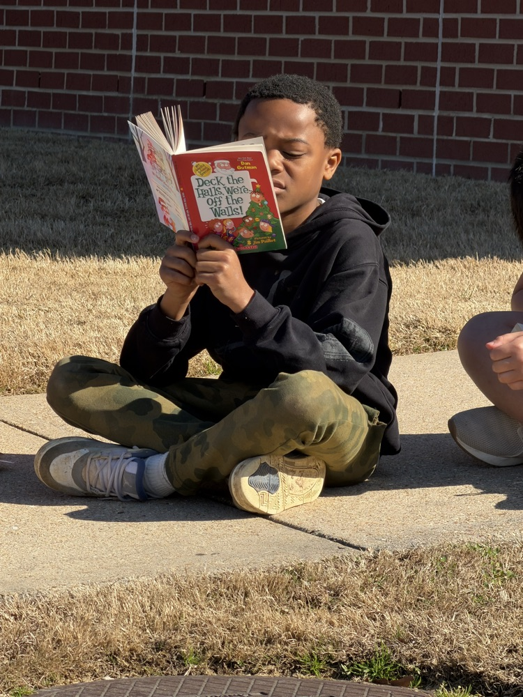 reading outside