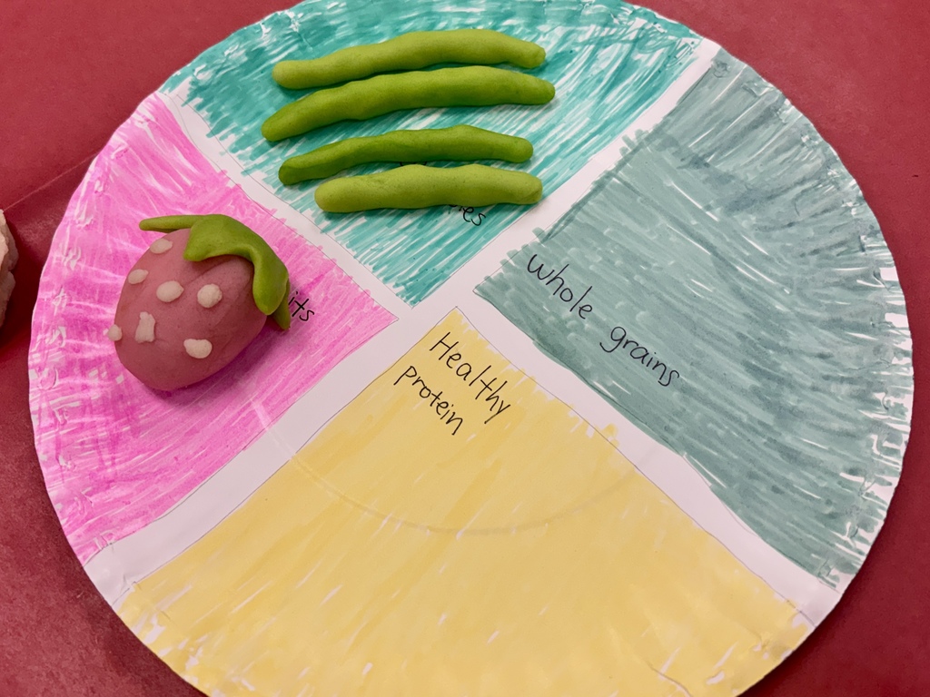 Play-Doh foods on plate