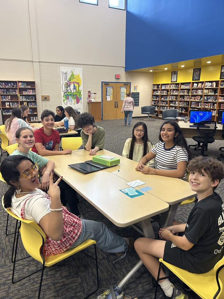 students playing games in the library