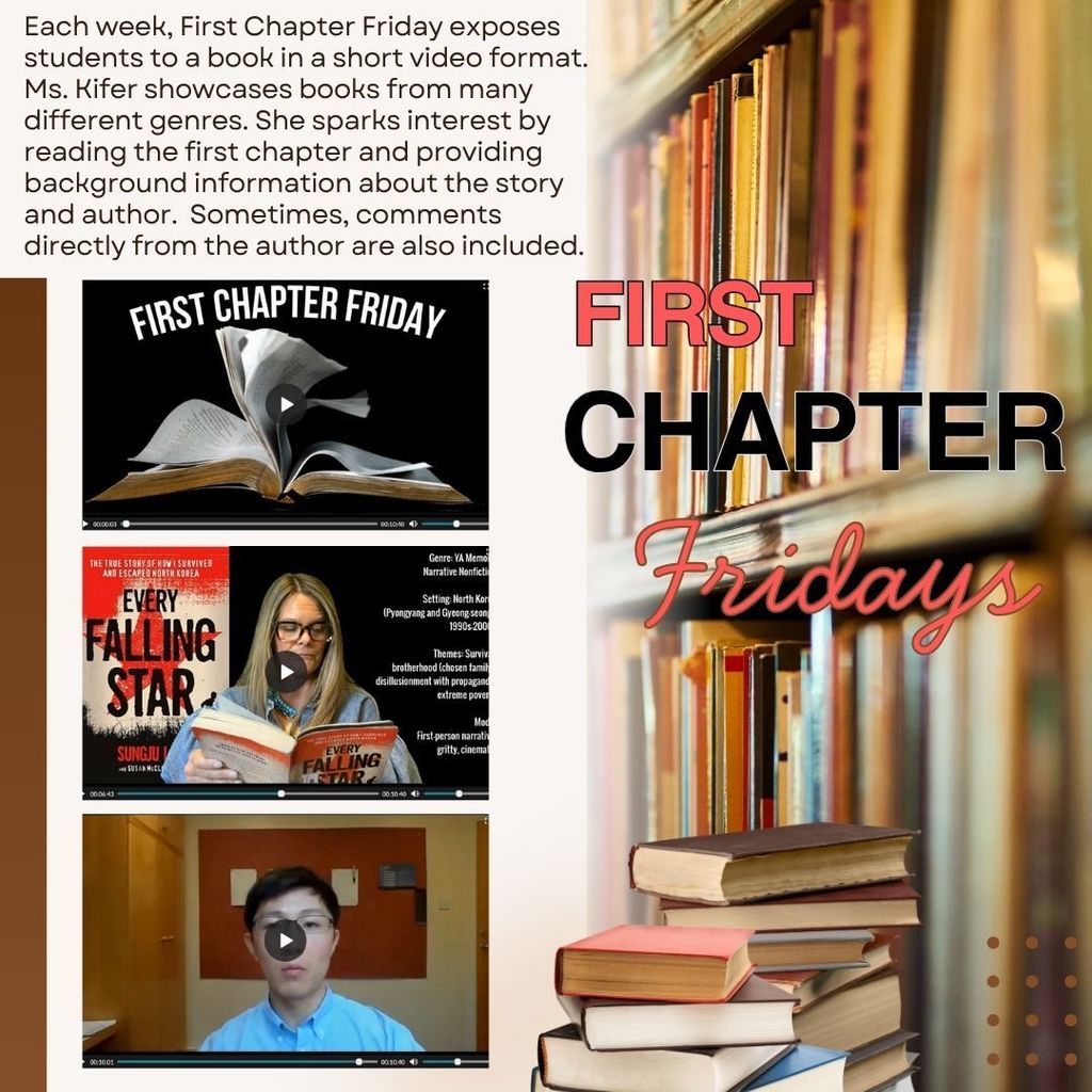 First Chapter Friday intoduces new books