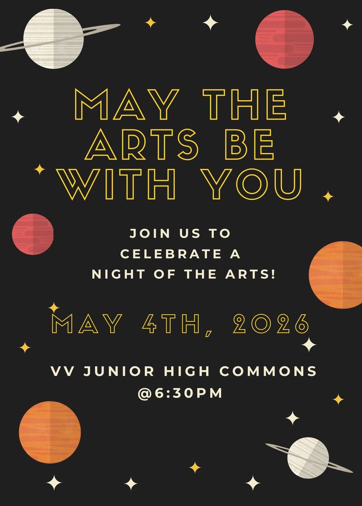 art showcase at VVJHS - Monday, May 4th @ 6:30