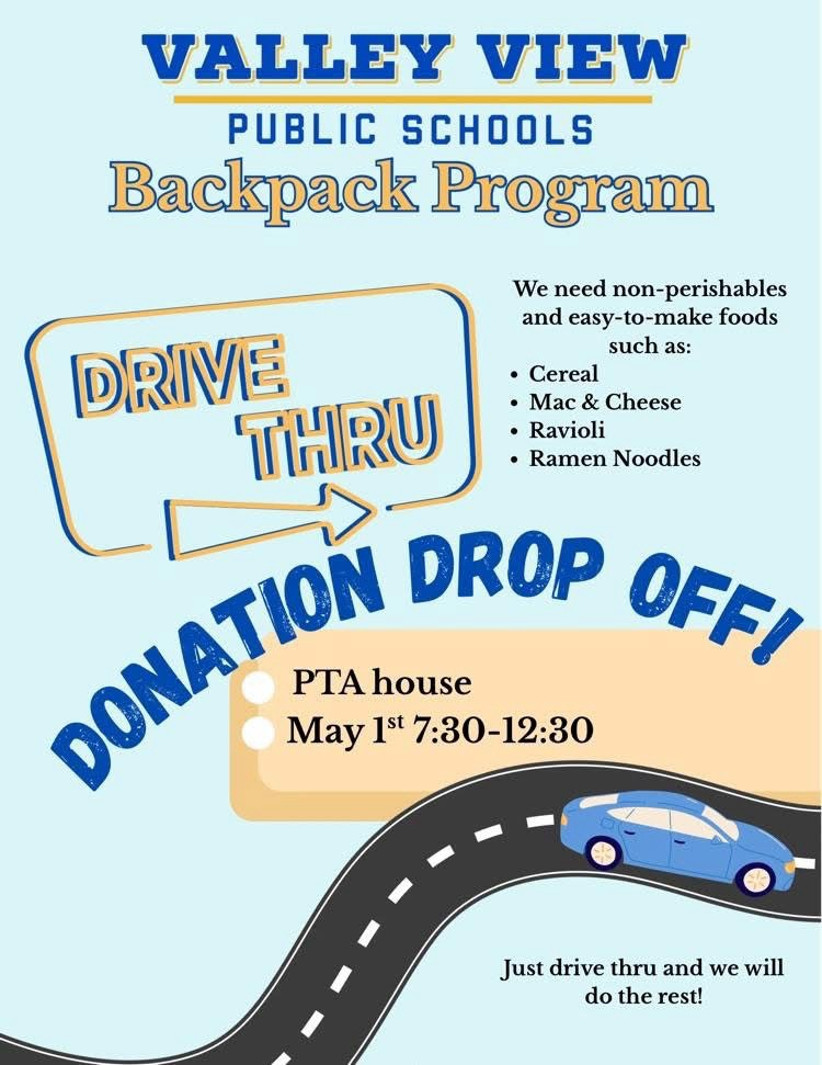 Backpack Program Food Drive 