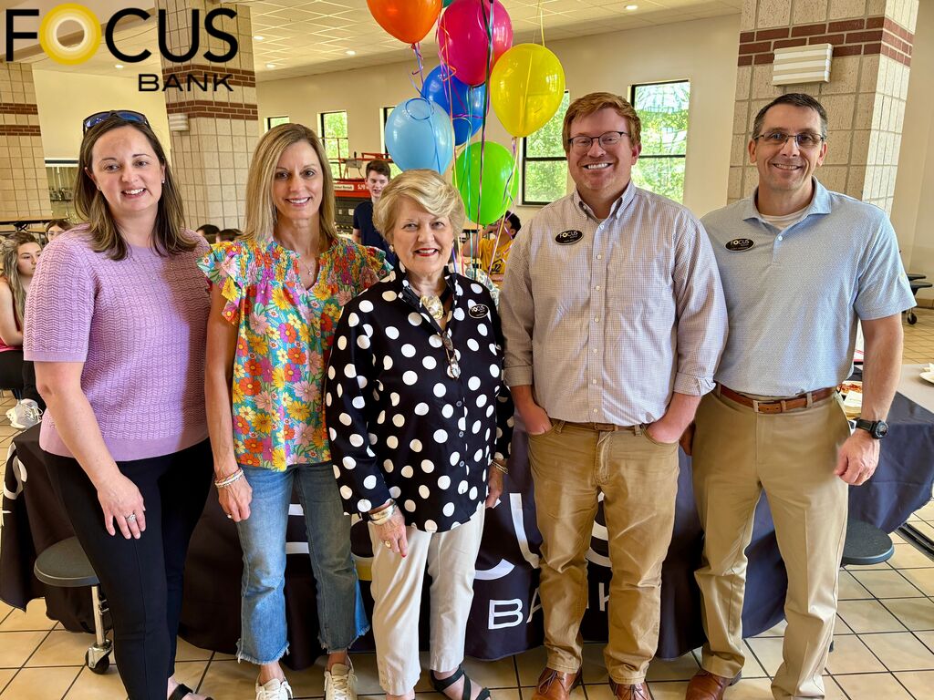 Focus Bank reps with Ms. Medlin 