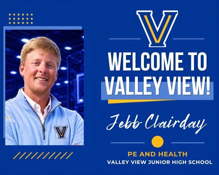 welcome graphic and photo for Jebb Clairday