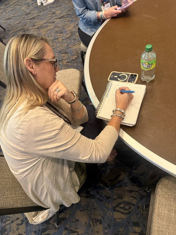 admin taking notes