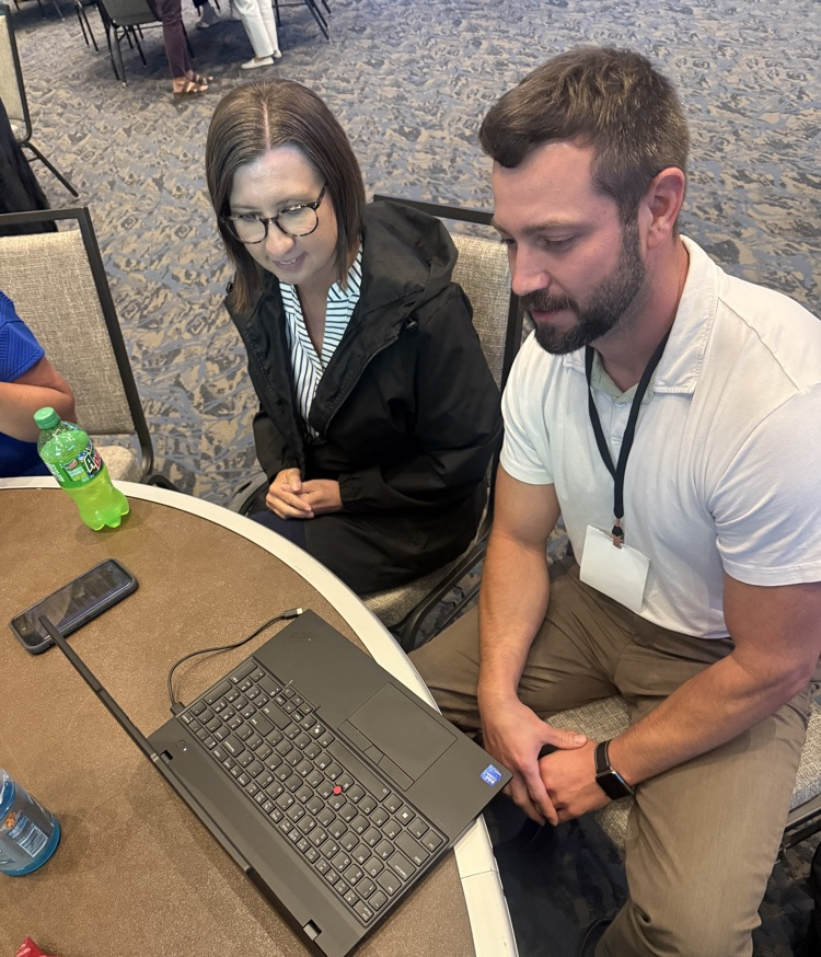 admin working on computer