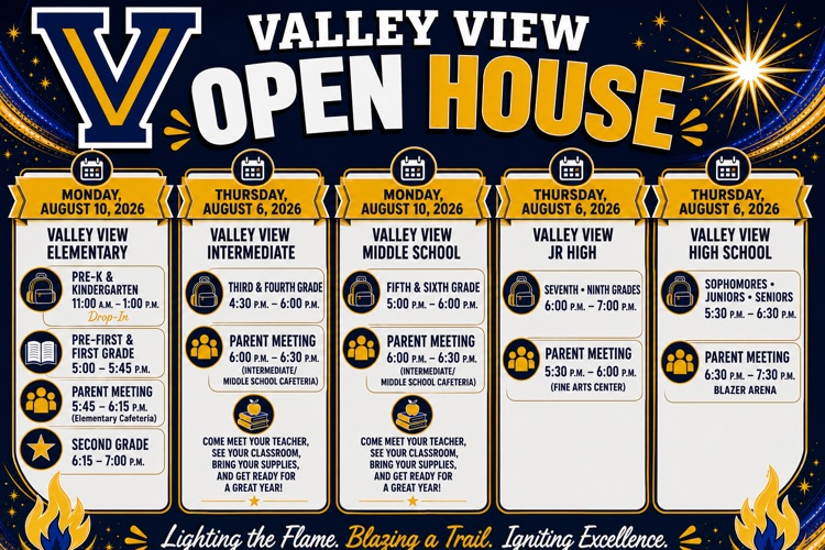 Open House Schedule