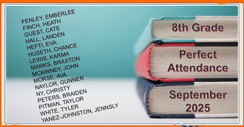 8th Perfect Attendance Winners
