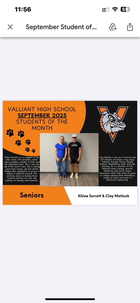 students of the month