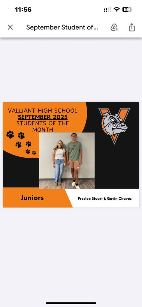 students of the month