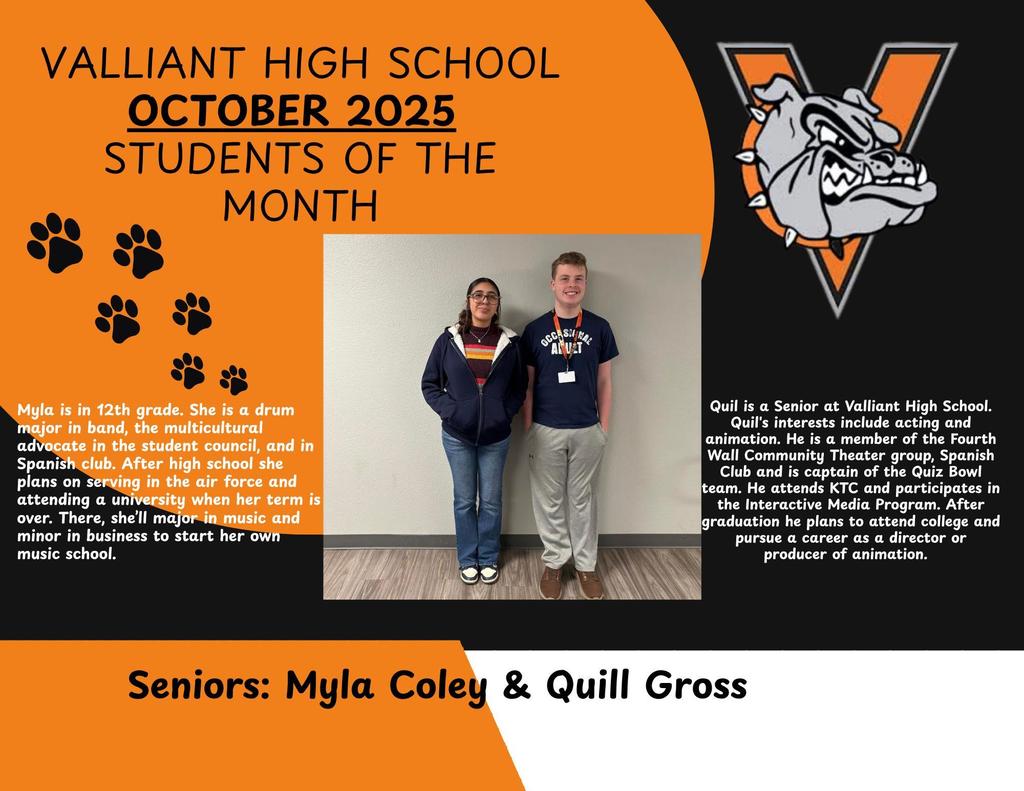 October Student of the Month