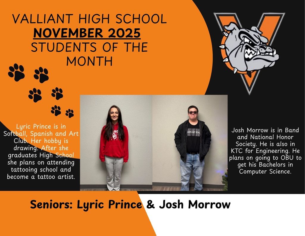 November Students of the Month