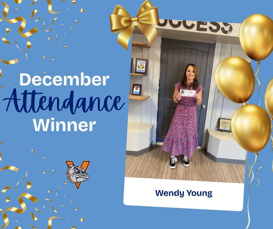 Staff December Attendance Winner