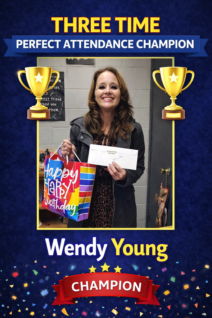 3X Perfect Attendance Winner