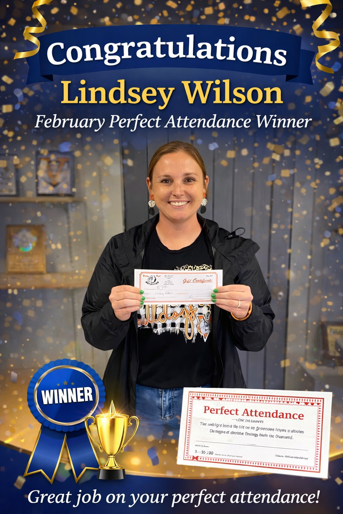 February Perfect Attendance Winner 2026