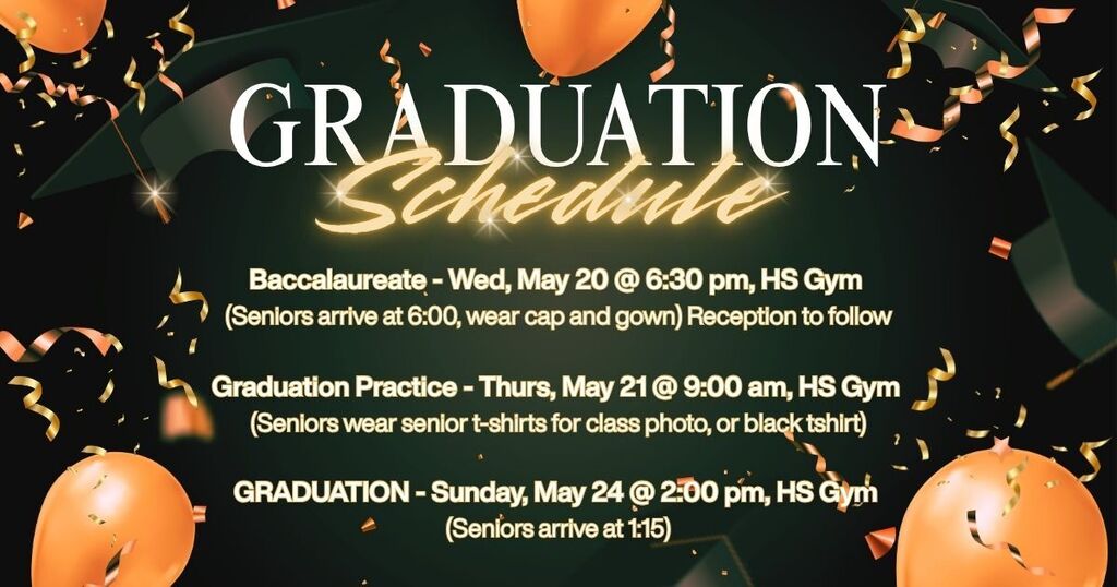 Graduation Schedule