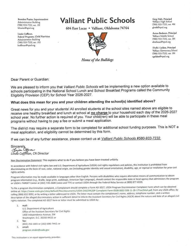 Community Eligibility Provision 2026-27