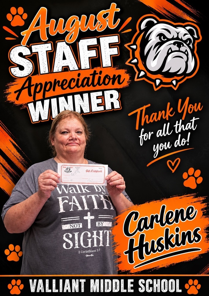 Carlene Huskins - August Staff Appreciation Winner 2026