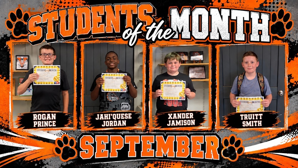 September 2026 Students of the Month