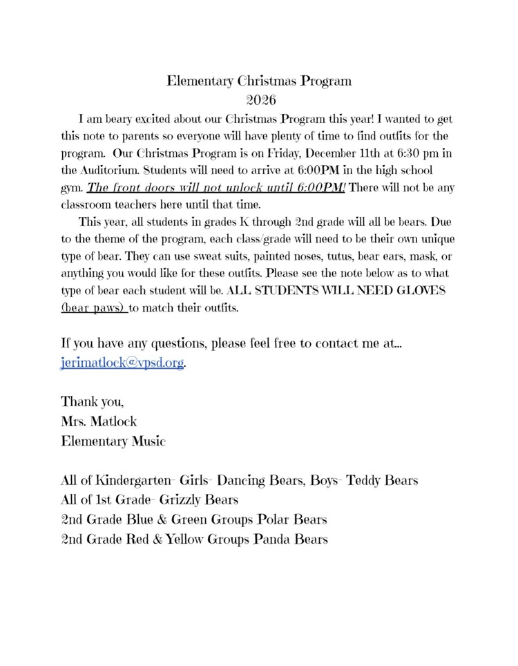 Christmas Program