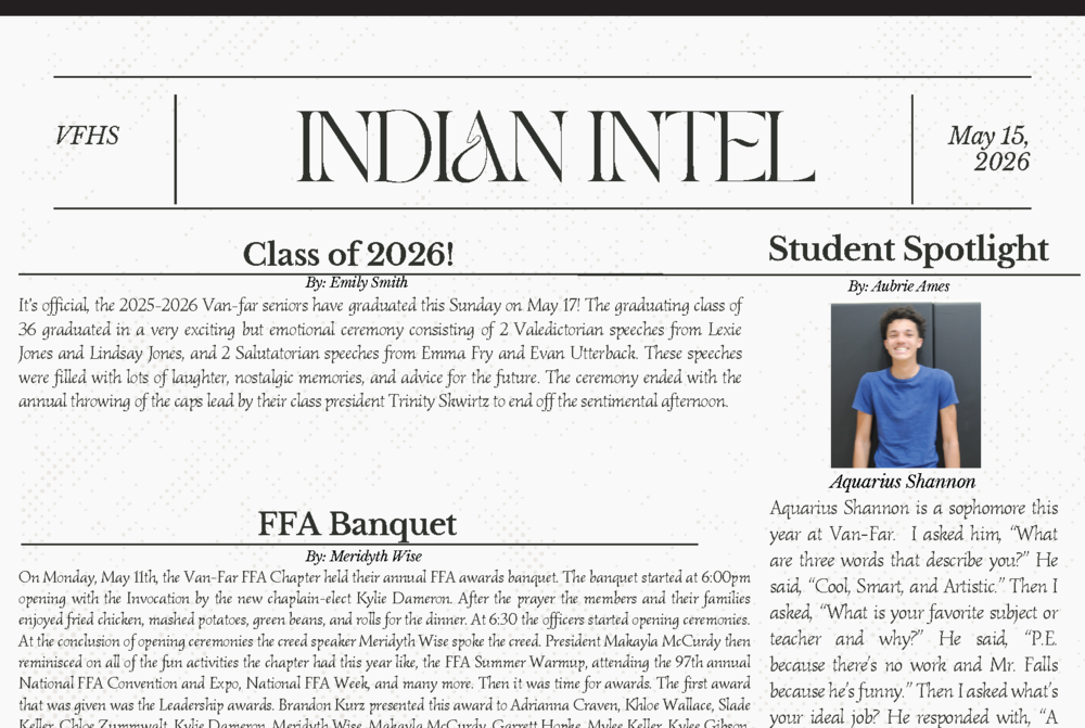 Front page May 15 2026 Edition