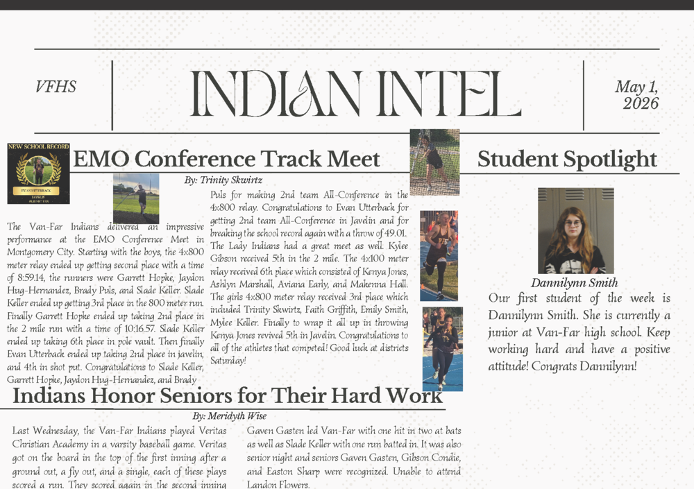Front page May 1, 2026 Edition