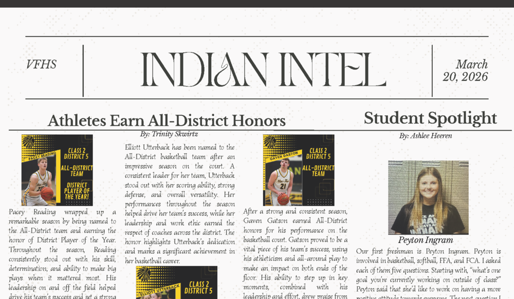 Front page March 20, 2026 Edition