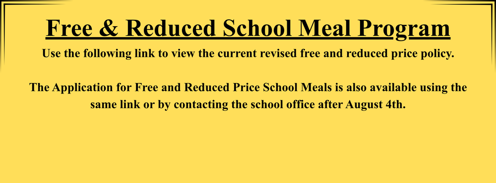 Free and Reduced Lunch Policy link